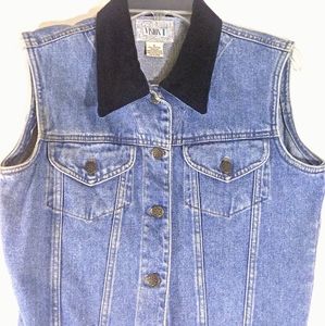 Vision I Blue Denim Vest Size: Small.